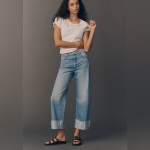 NWT MOTHER Ankle Cuff Fray in Last Bite. Size 29.